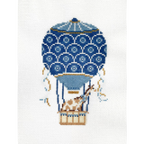 Light Blue Hot Air Balloon - Giraffe