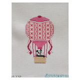 Pink Hot Air Balloon - Panda