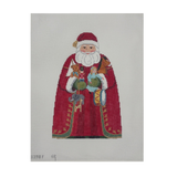 Santa with Toys Tree Topper-Front Only