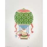 Green and Blue Hot Air Balloon - Giraffe