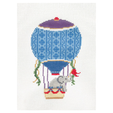 Blue and Purple Hot Air Balloon - Elephant