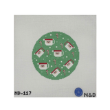 Green Santa Mugs Round