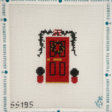 Red Door with Stitch Guide