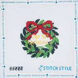 Our First Christmas Wreath with Stitch Guide