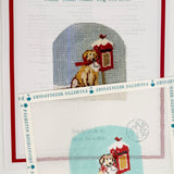 Winter Village - Dog with Letter with Stitch Guide